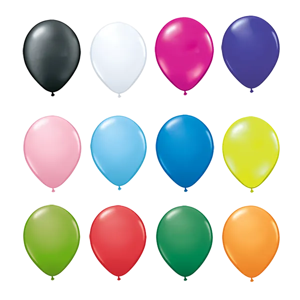 12" Latex Balloons - BOTH SIDES - Unprinted sample