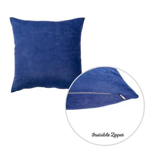 18"x18" Sapphire Blue Honey Decorative Throw Pillow Cover 2 pcs in set