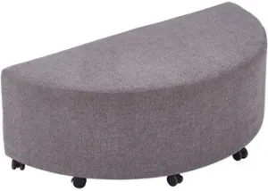 Aalto - Semi Circle Ottoman - Grey - 120x60x43cm