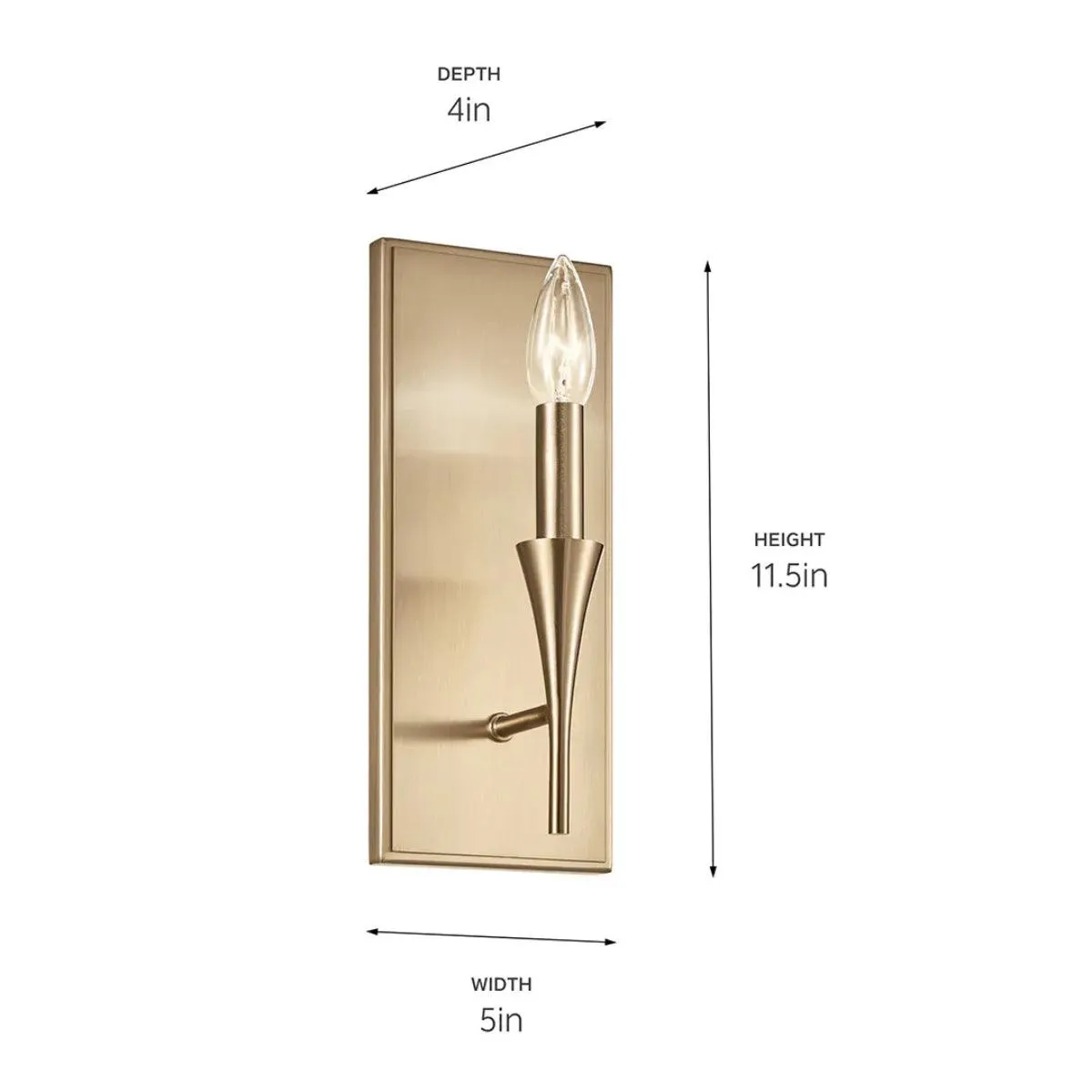 Alvaro 11" 1-Light Wall Sconce, Bronze Finish