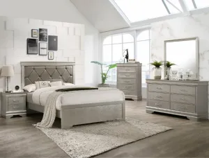 AMALIA UPHOLSTERED KING BEDROOM SET 5PCS