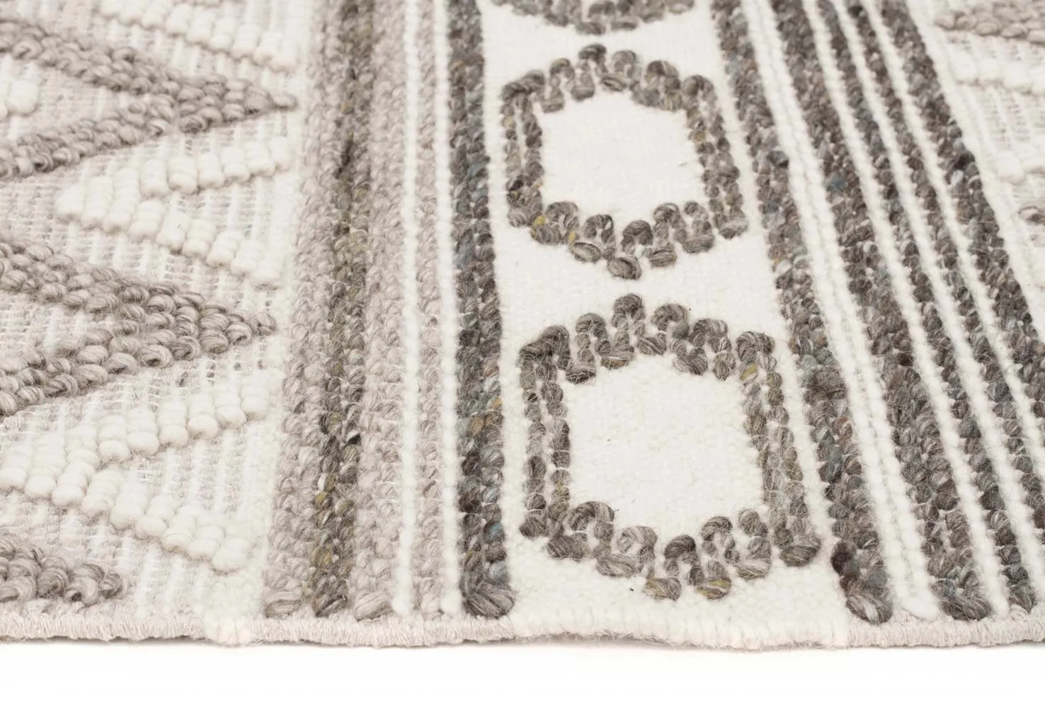 Amaya Hand-Loomed  Wool Stone Rug