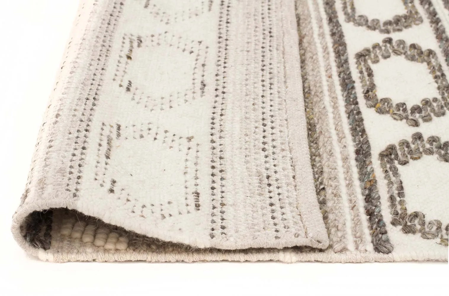 Amaya Hand-Loomed  Wool Stone Rug
