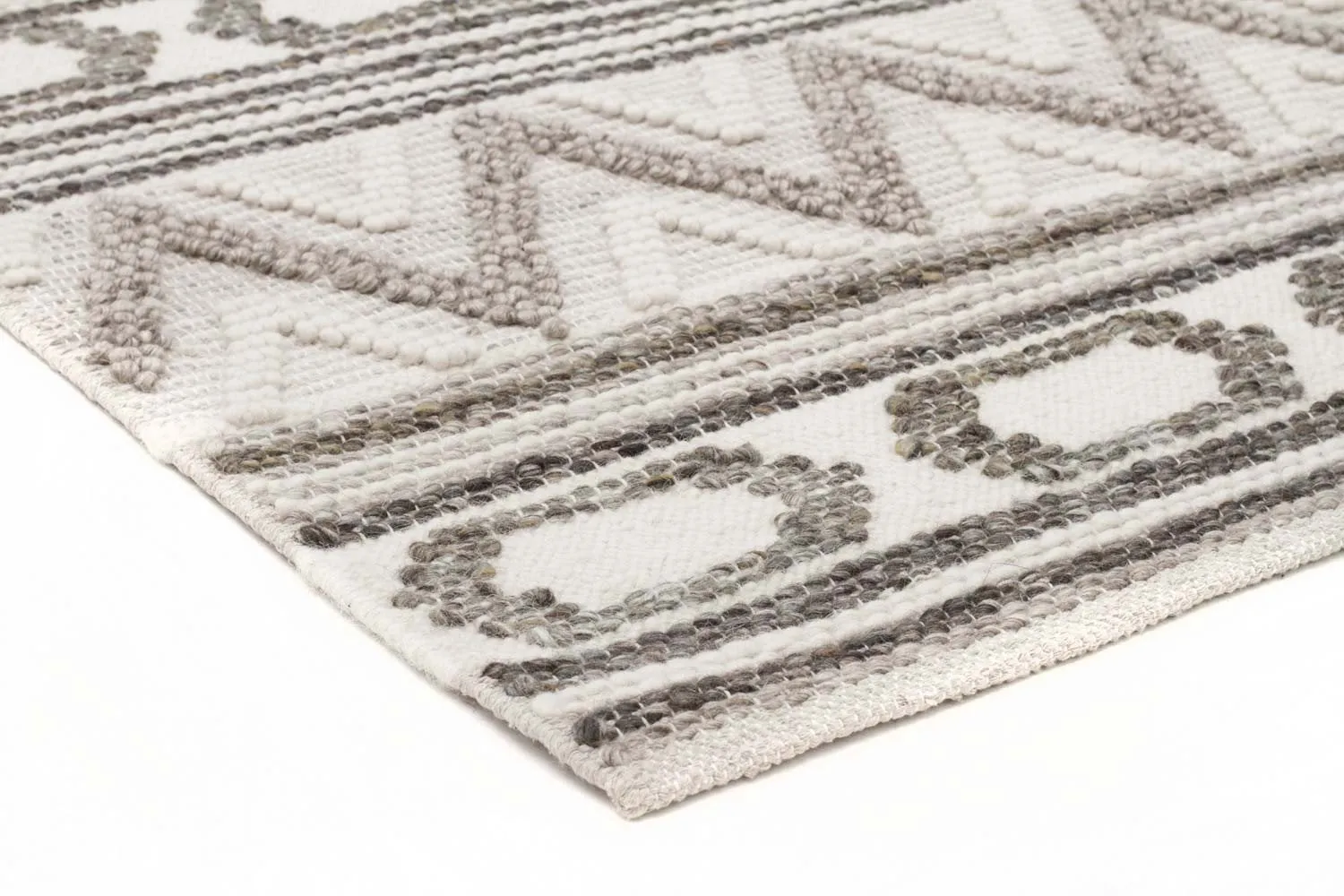 Amaya Hand-Loomed  Wool Stone Rug