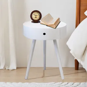 Anika Bedside Table ,White