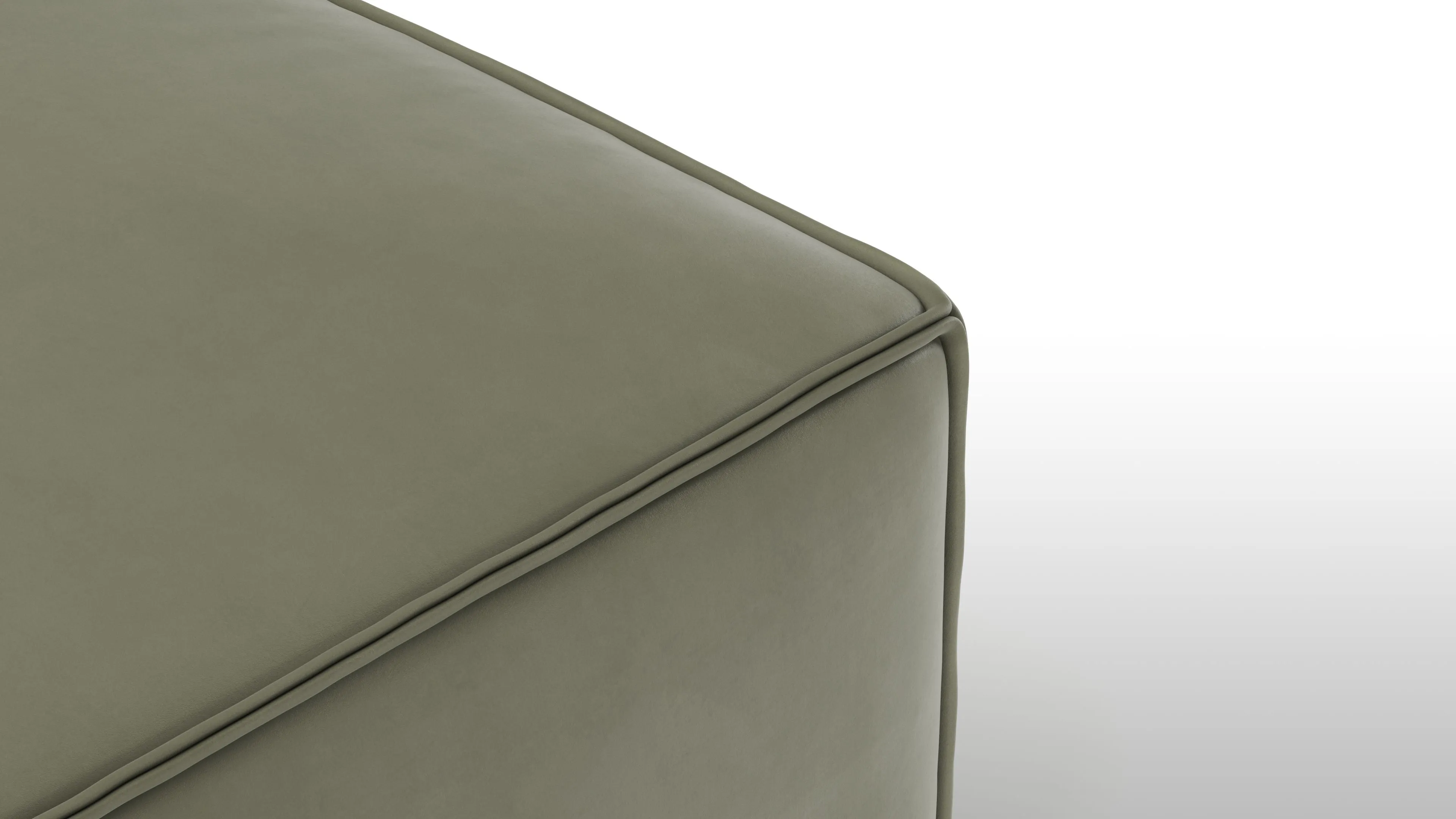 Arles - Arles Module, Right Chaise, Sage Vegan Suede