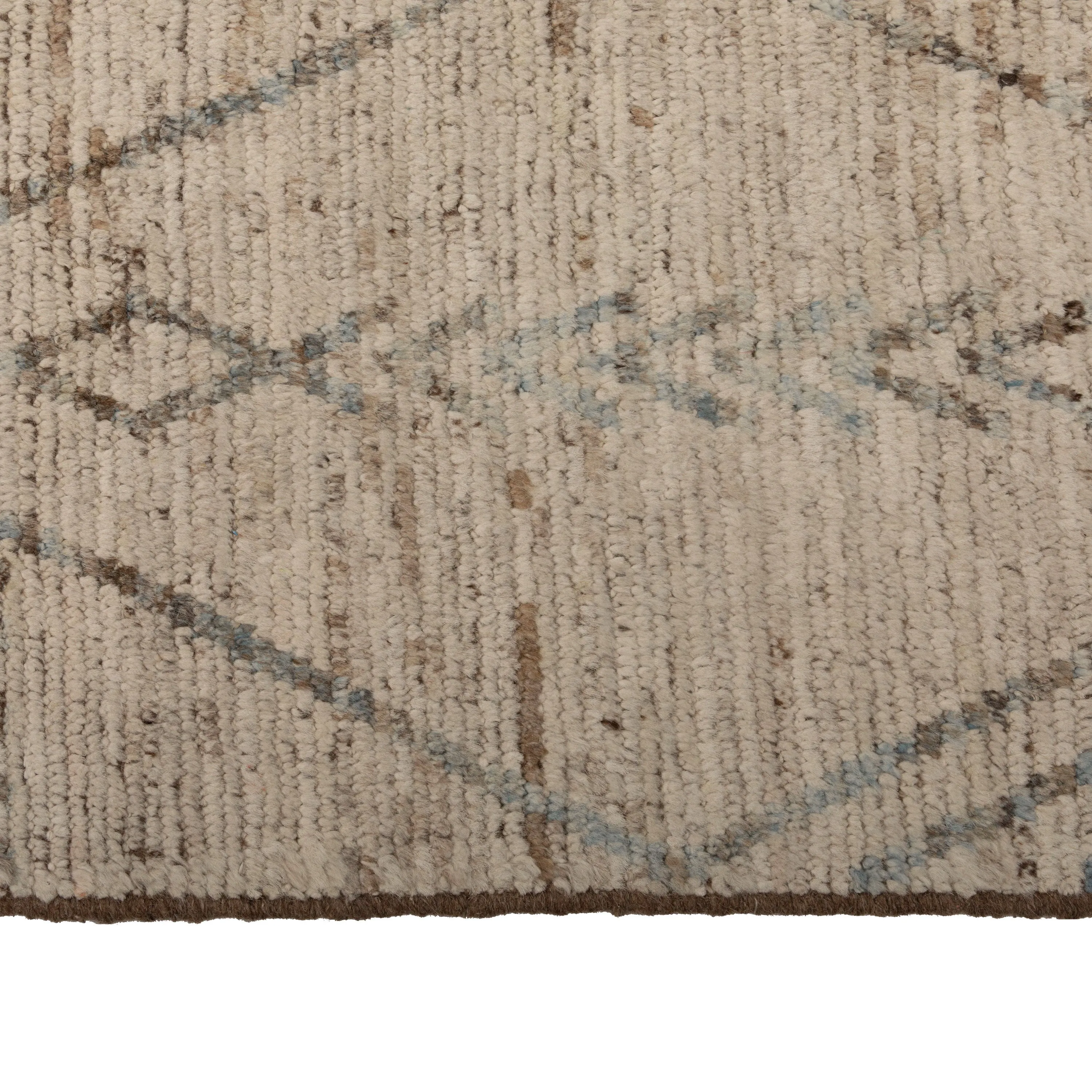 Beige Zameen Transitional Wool Rug - 10'5" x 13'9"