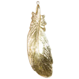 BOBO - Gold Hanging Feather