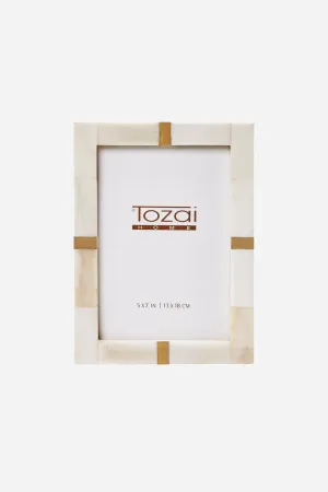 Bone and Brass Photo Frame - 5x7