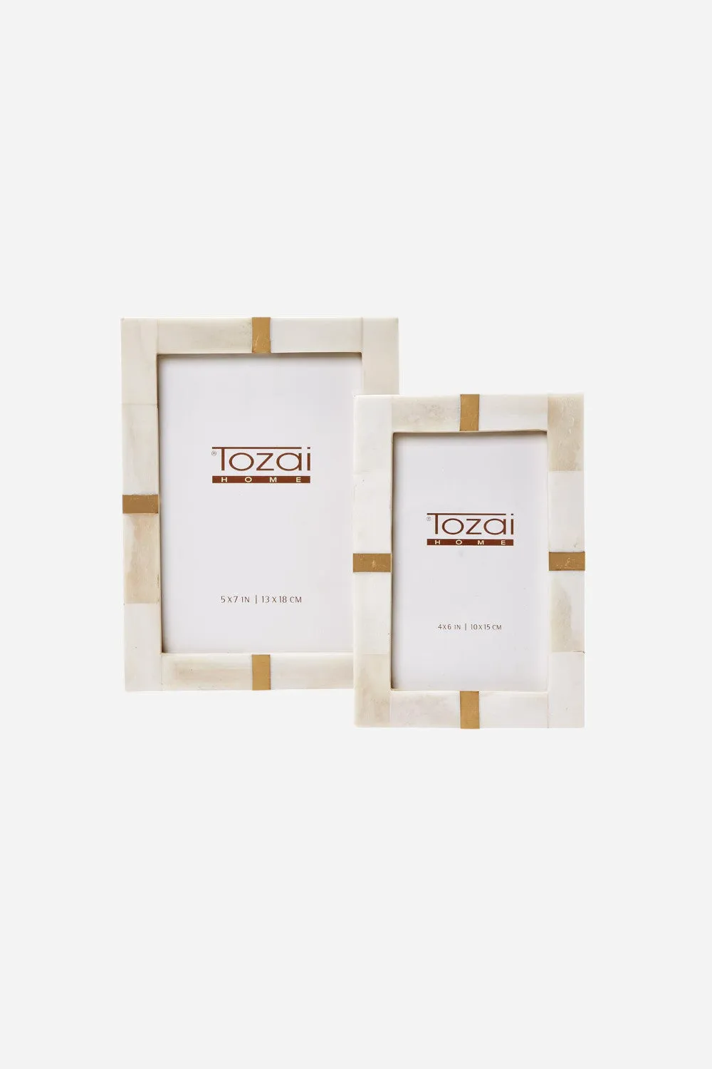 Bone and Brass Photo Frame - 5x7