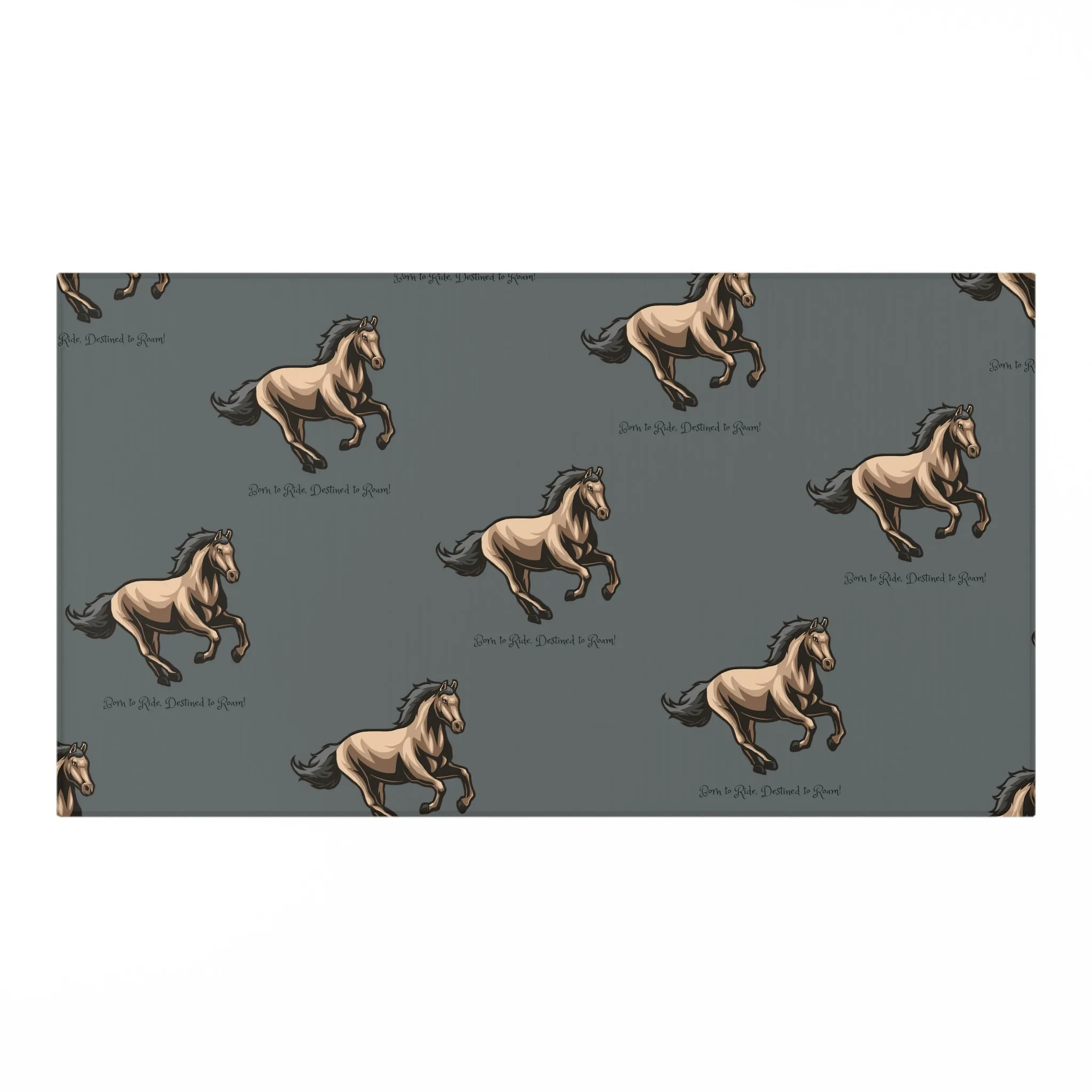 Born to Ride Horse POD Dornier Rug