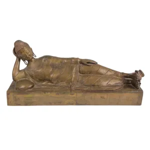 Brass reclining Buddha