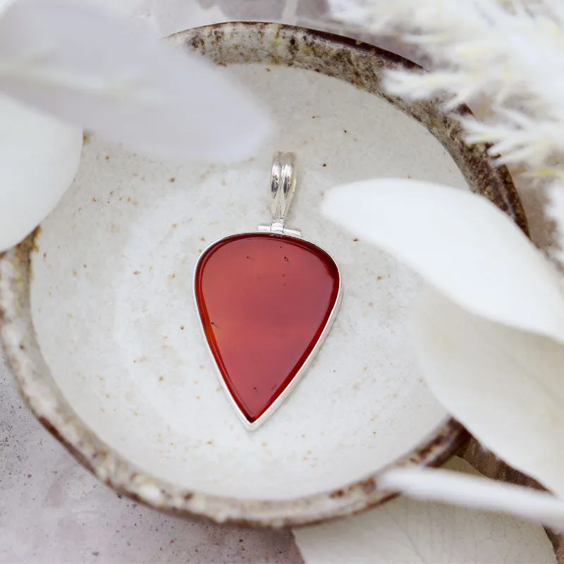 Bry Orange Carnelian Boho Pendant