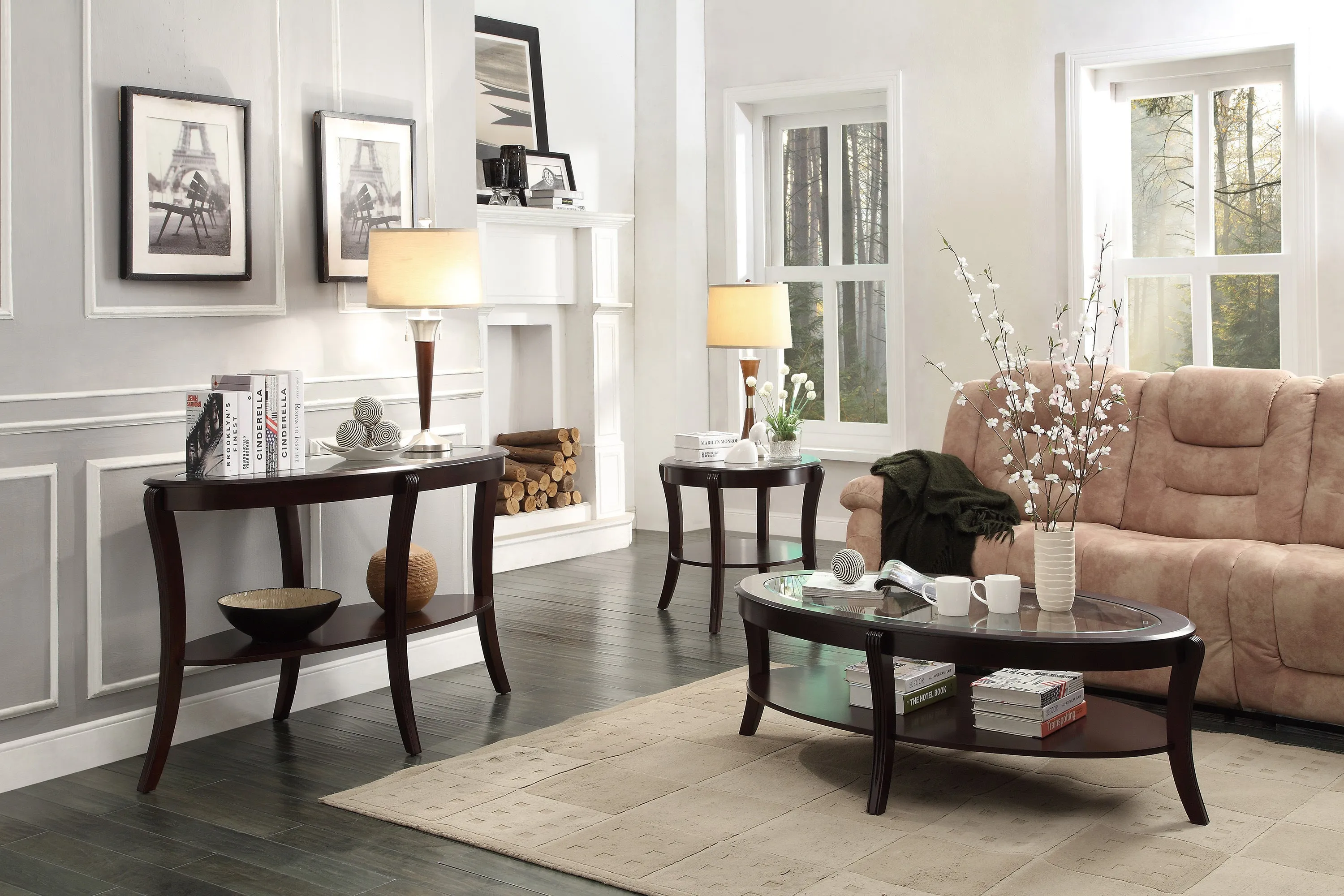 Caileon Glass Coffee Table