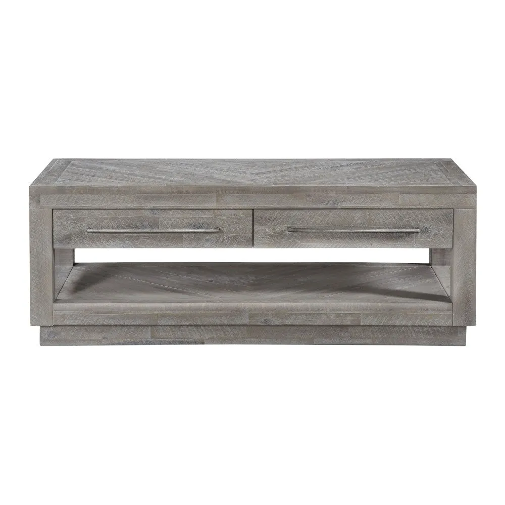 Carlyle Herringbone Storage Coffee Table