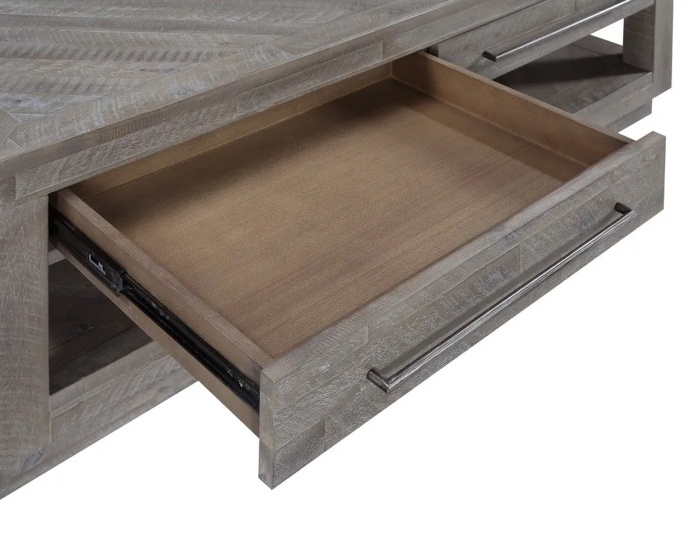 Carlyle Herringbone Storage Coffee Table