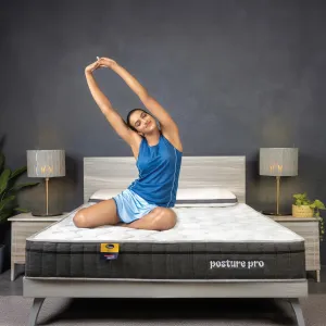 Centuary Mattresses Posture Pro 8-Inch King Size Orthopedic Spine Support Copper Gel Memory Foam Mattress (72x72x8)