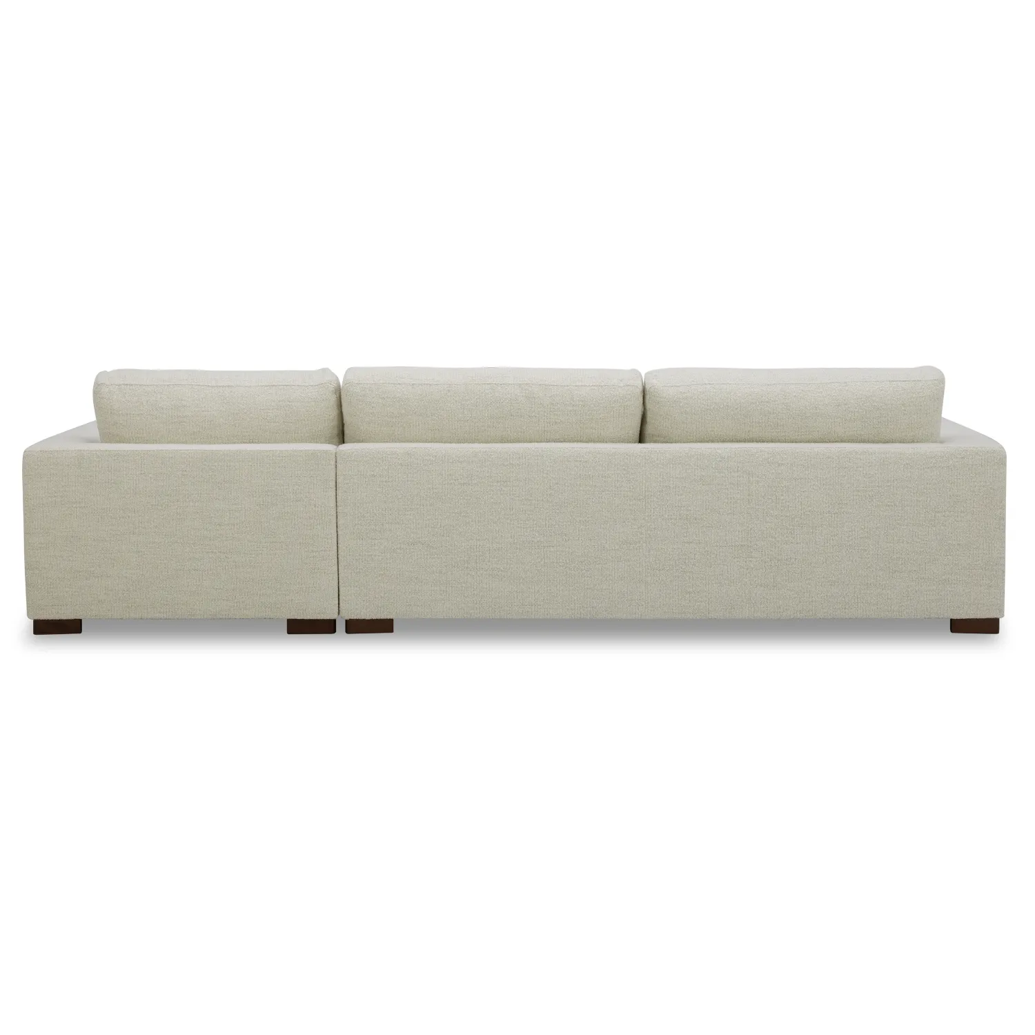 Charlestown 124" Pearl Boucle Chaise Sectional