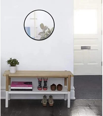 Cheval Glasses Decorative Round Wall & Bathroom Mirror 18 X 18 Inches Out Size