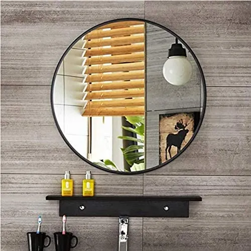 Cheval Glasses Decorative Round Wall & Bathroom Mirror 18 X 18 Inches Out Size