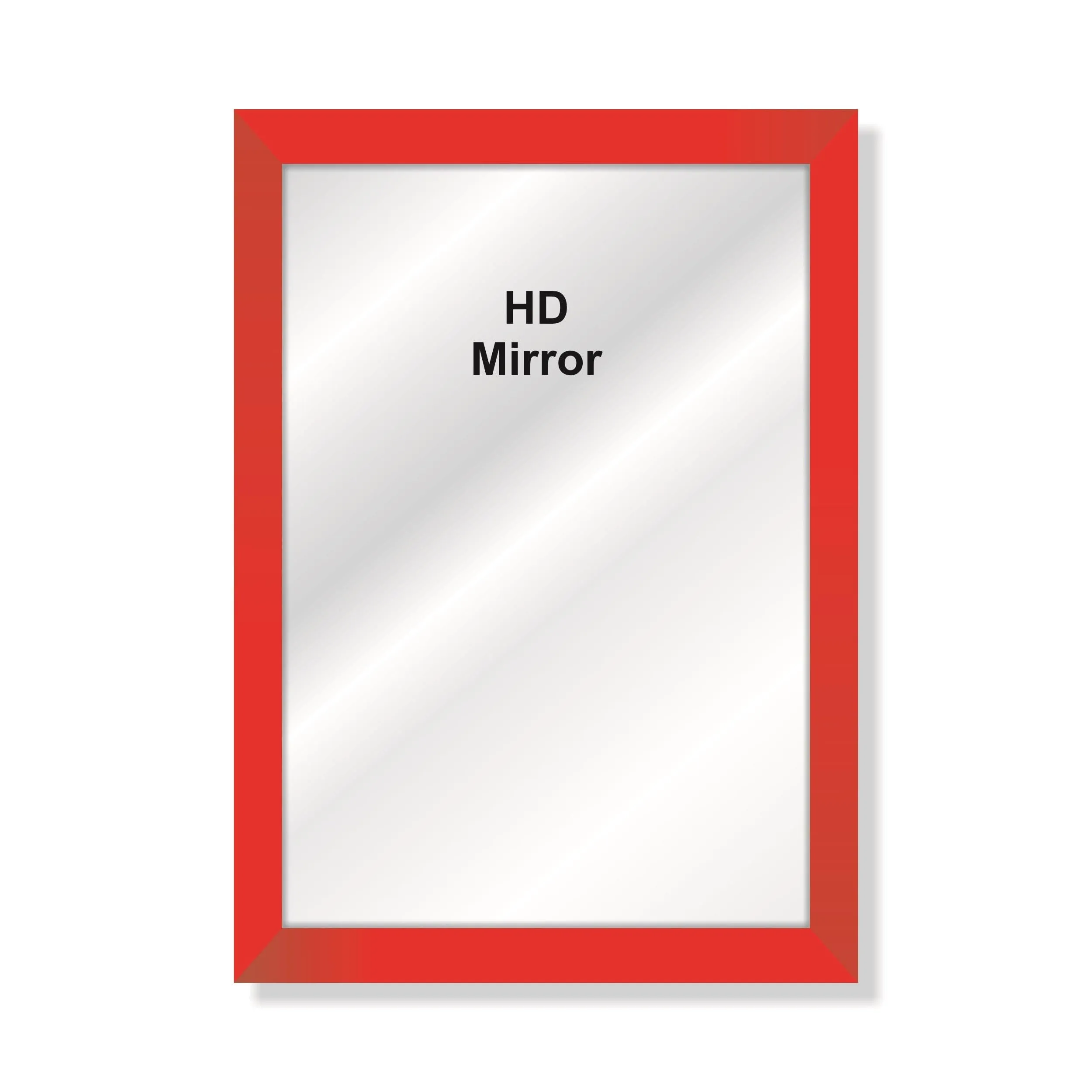 Creative Arts n Frames Framed Bathroom Rectangular Wall Mount Mirror 15x21 inch (Red)