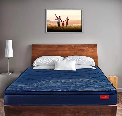 Duroflex Riseup - Bonnel Spring 7 Inch King Size Spring Mattress With Pillow Top (75x72x6   1)