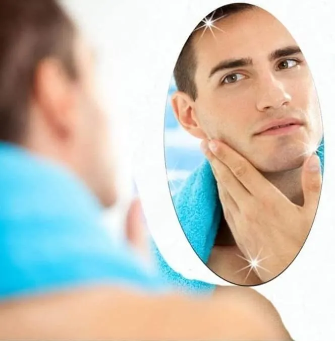 Elittera Oval Shape Adhesive Mirror Sticker (Pack of 5)