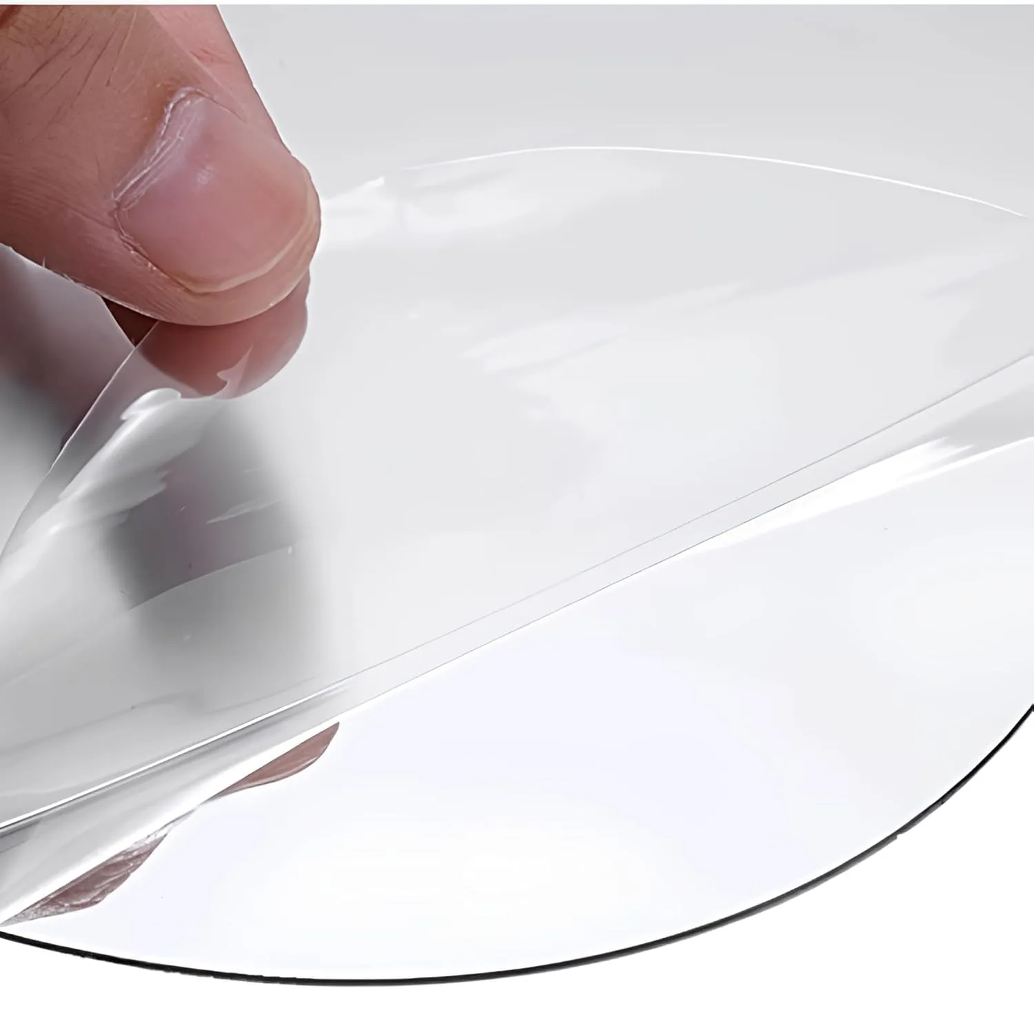 Elittera Oval Shape Adhesive Mirror Sticker (Pack of 5)