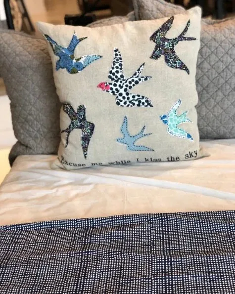 Excuse Me While I Kiss the Sky Pillow