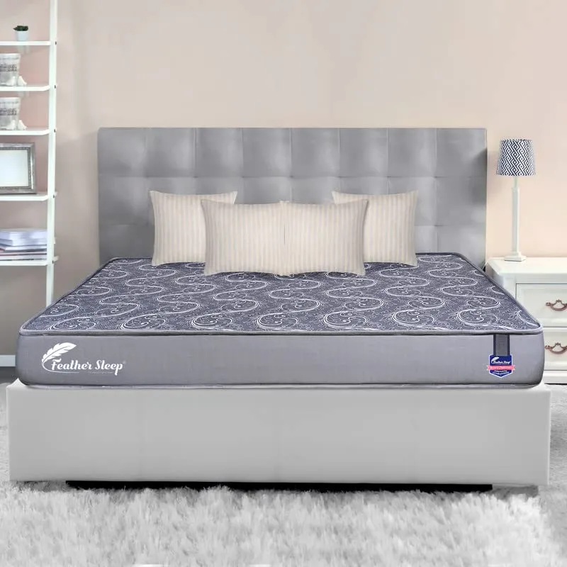 Feather Sleep Sleepy up Orthopedic Mattress Charcoal Dual Side Hard and Soft 3- Layer High Density Softy & Topper Responsive (72x30x5 inch) Single Bed | High Density (HD) Foam