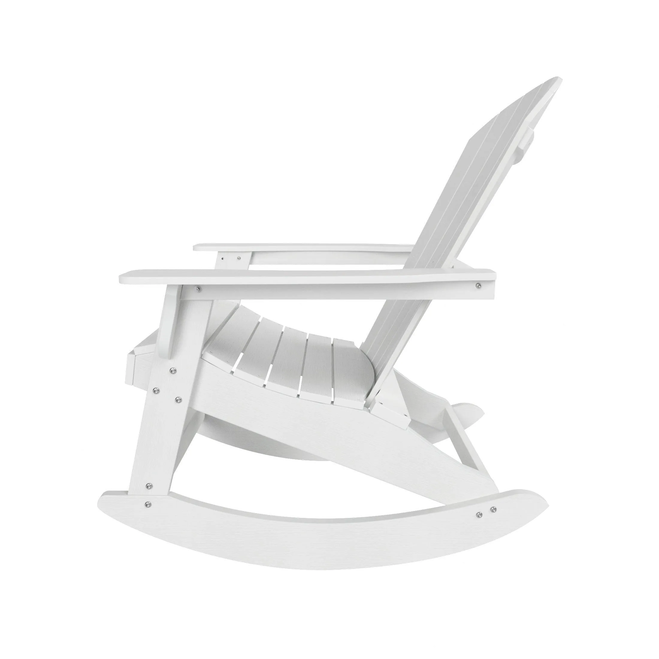 Florence 3-Piece HIPS Adirondack Rocking Chair and Side Table Set