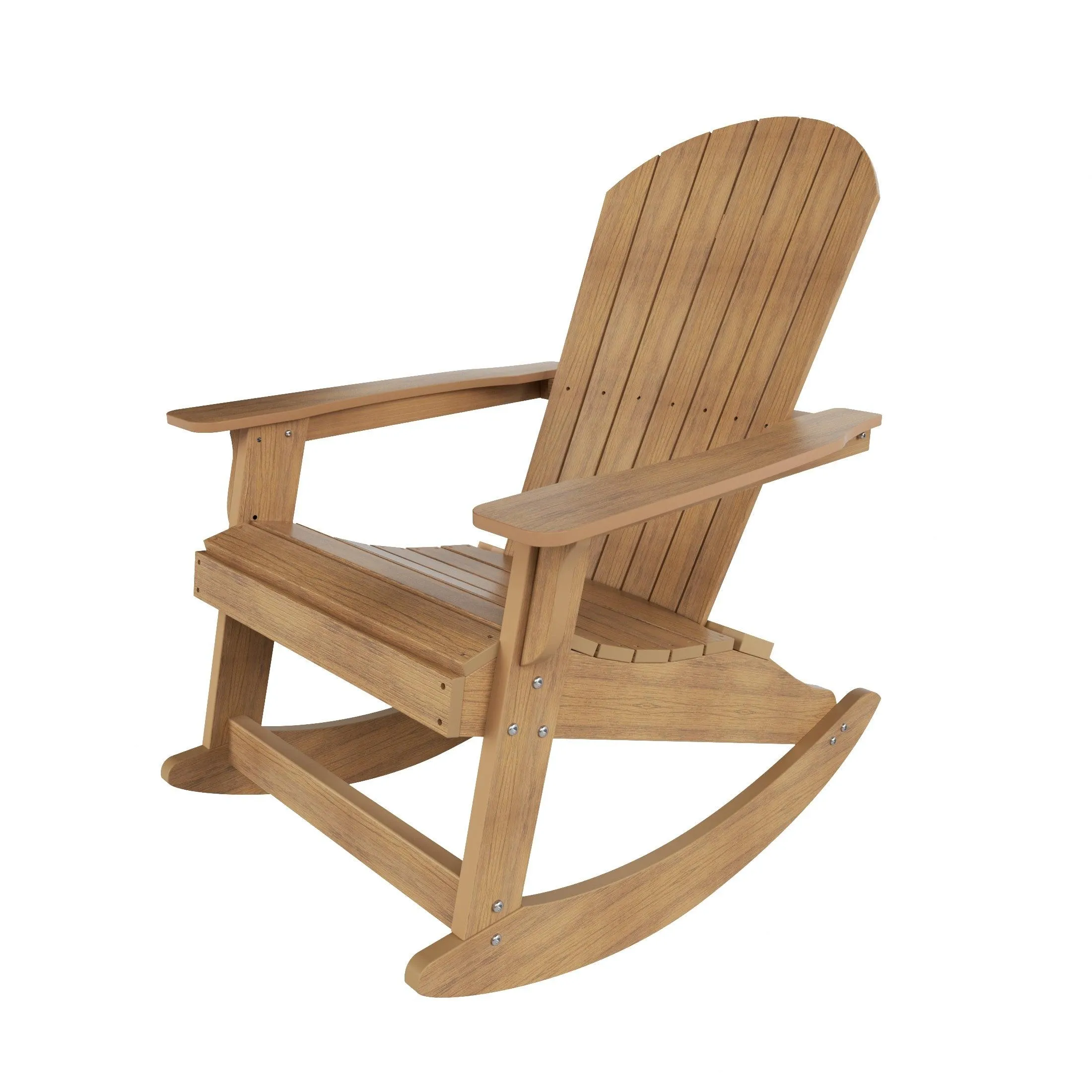 Florence 3-Piece HIPS Adirondack Rocking Chair and Side Table Set