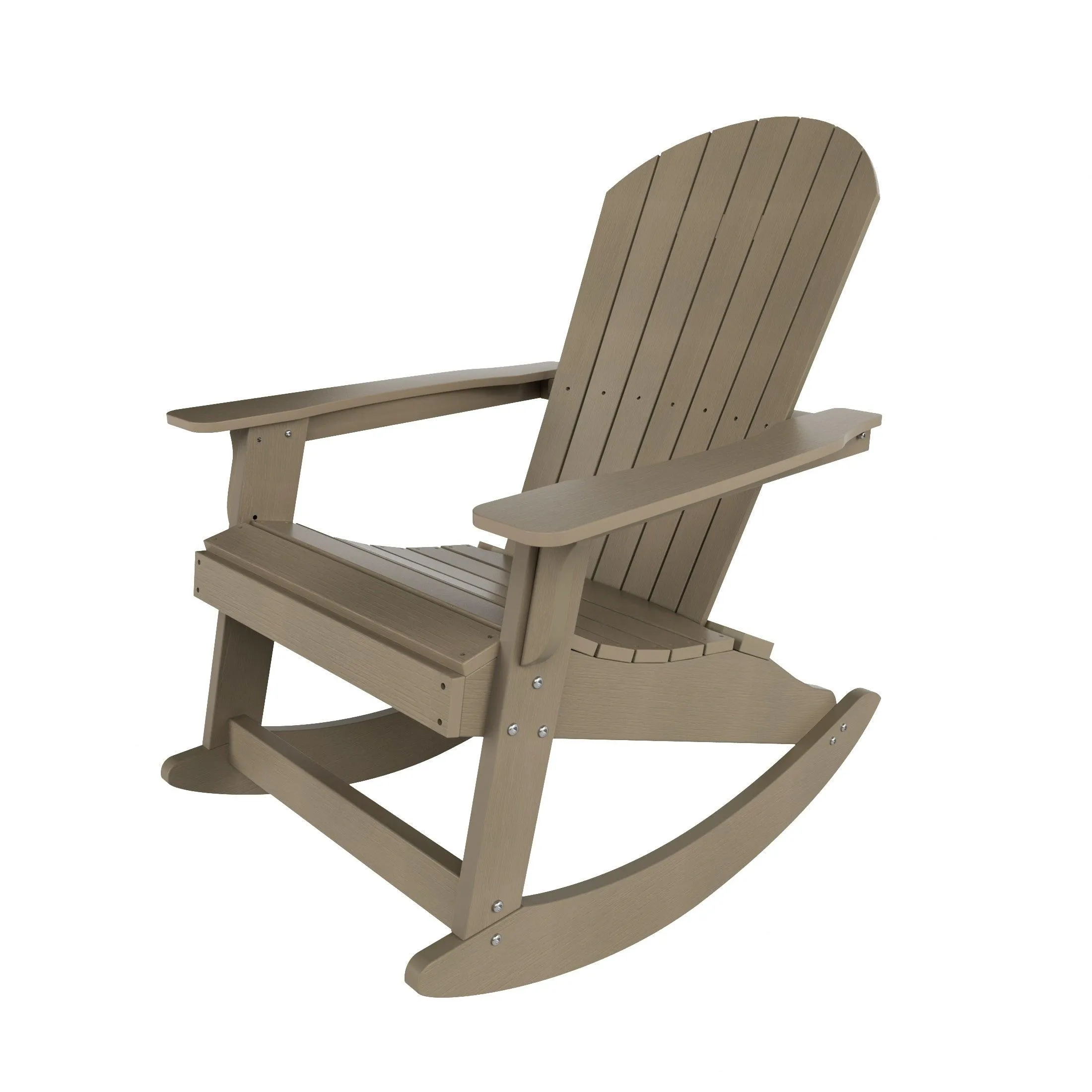 Florence 3-Piece HIPS Adirondack Rocking Chair and Side Table Set