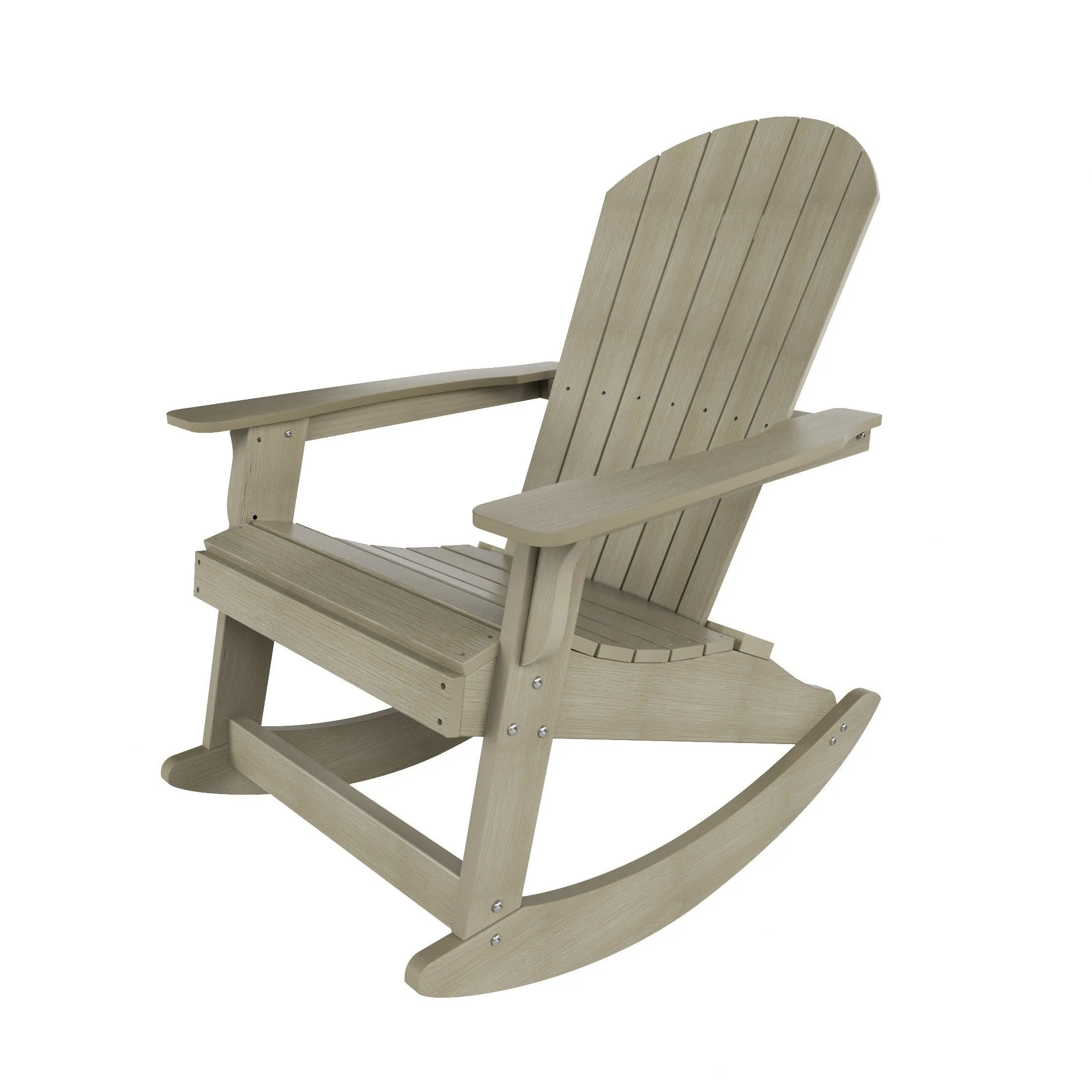 Florence 3-Piece HIPS Adirondack Rocking Chair and Side Table Set