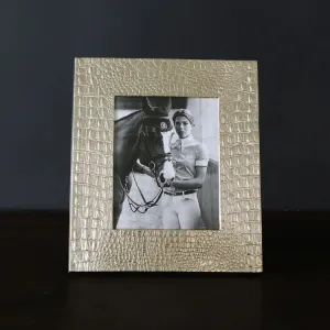 FRAME Sierra Modern Croc 8 x 10 Frame (Gold)