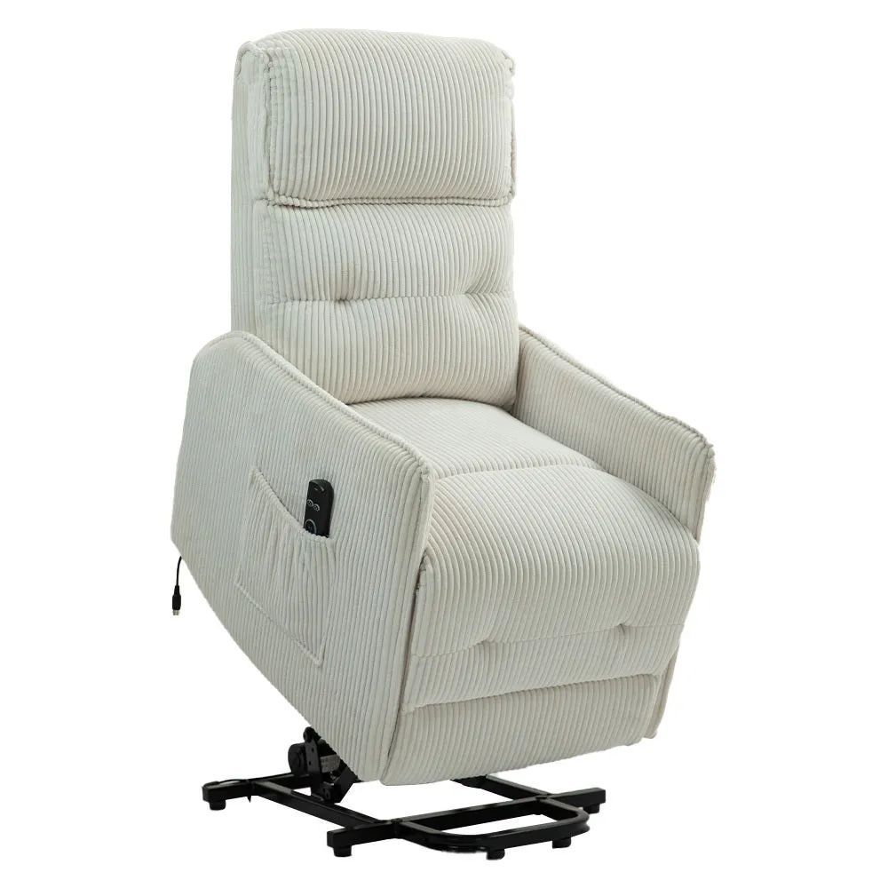 Fraser Electric Recliner Chair - Beige