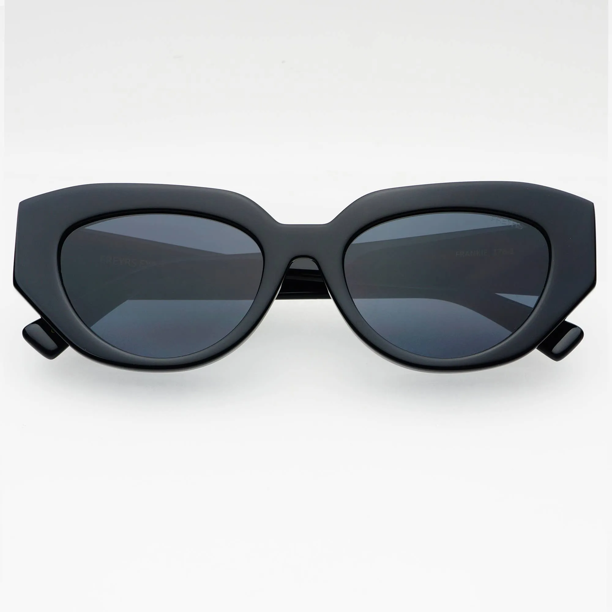 FREYRS Frankie Acetate Cat Eye Sunglasses Black