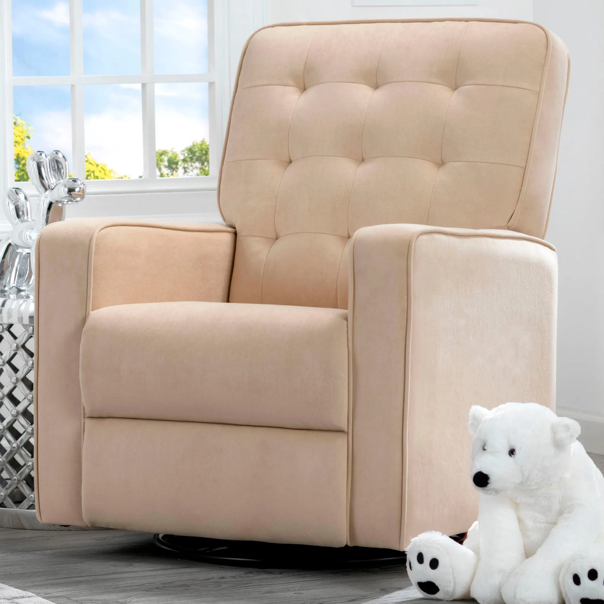 Gavin Nursery Glider Swivel Recliner Featuring LiveSmart Fabric by Culp