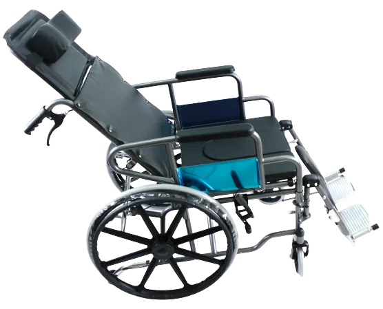 GCV608 RECLINING COMMODE WHEELCHAIR
