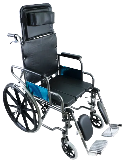 GCV608 RECLINING COMMODE WHEELCHAIR
