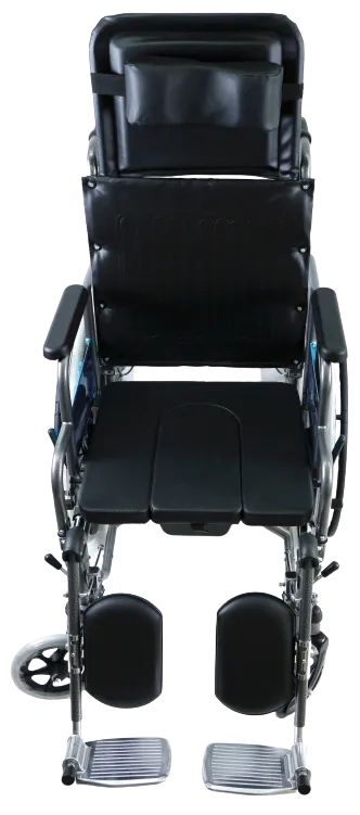 GCV608 RECLINING COMMODE WHEELCHAIR