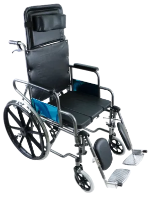GCV608 RECLINING COMMODE WHEELCHAIR