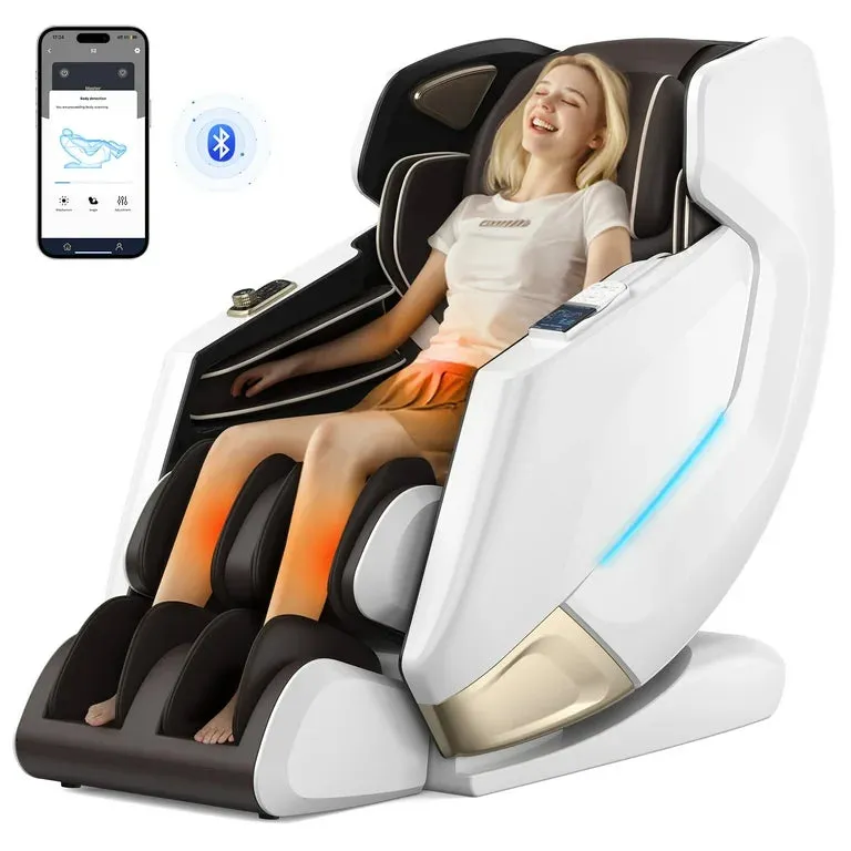 Golden Massage 4D Chair with APP Control, 55” SL Track, and 3 Zero Gravity Modes