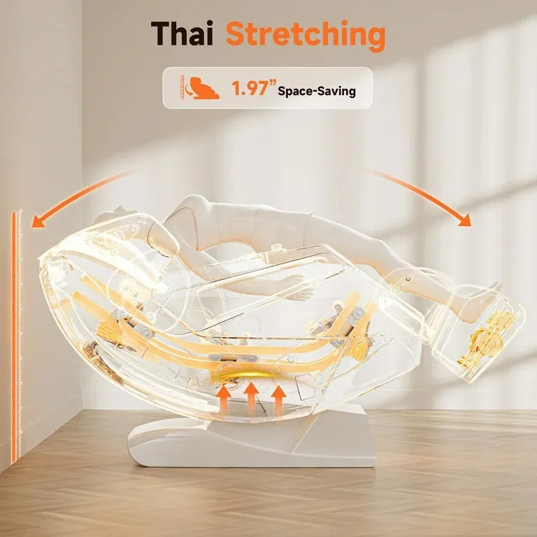 Golden Massage 4D Chair with APP Control, 55” SL Track, and 3 Zero Gravity Modes