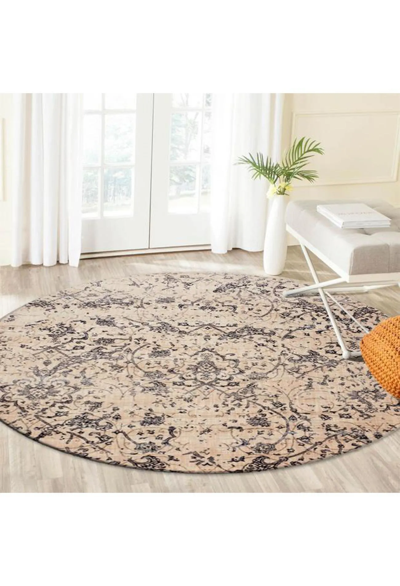 Grain Brown Marianna Round Rug 800
