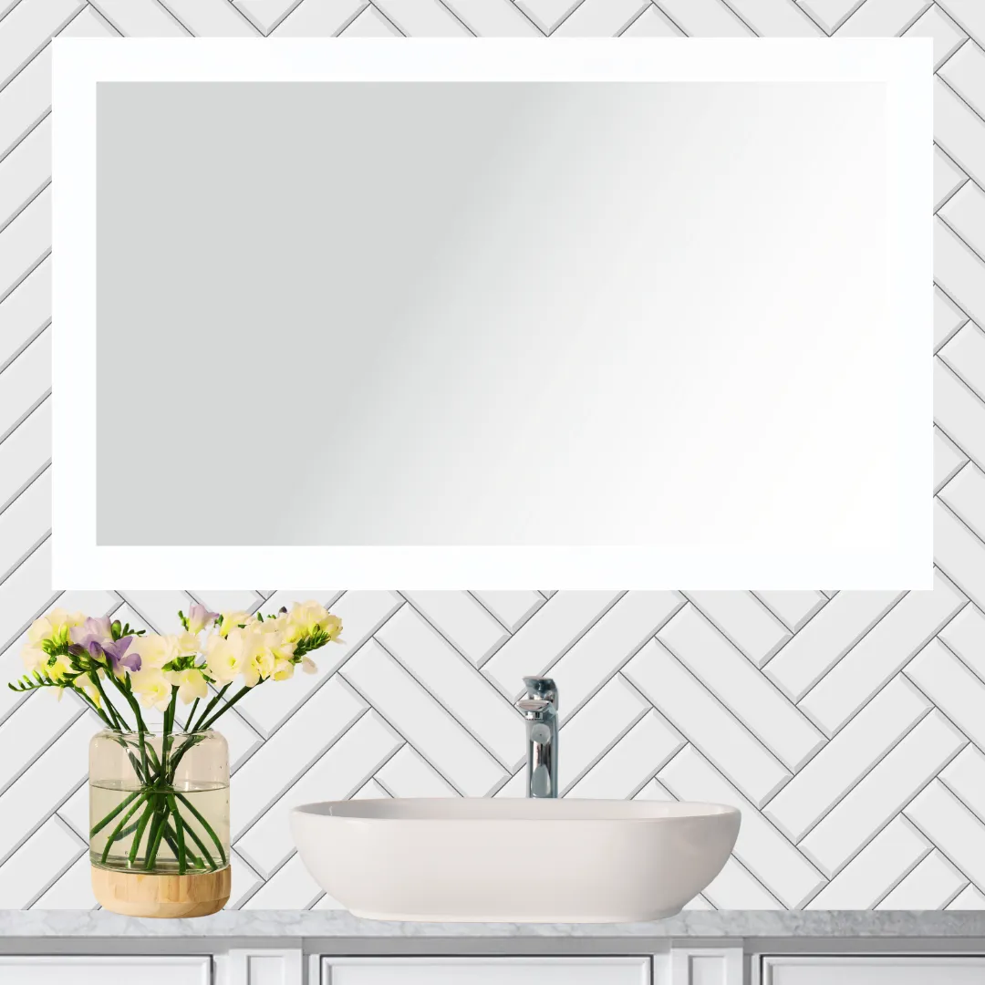 Henley Vanity Mirror, White, 56" x 32"