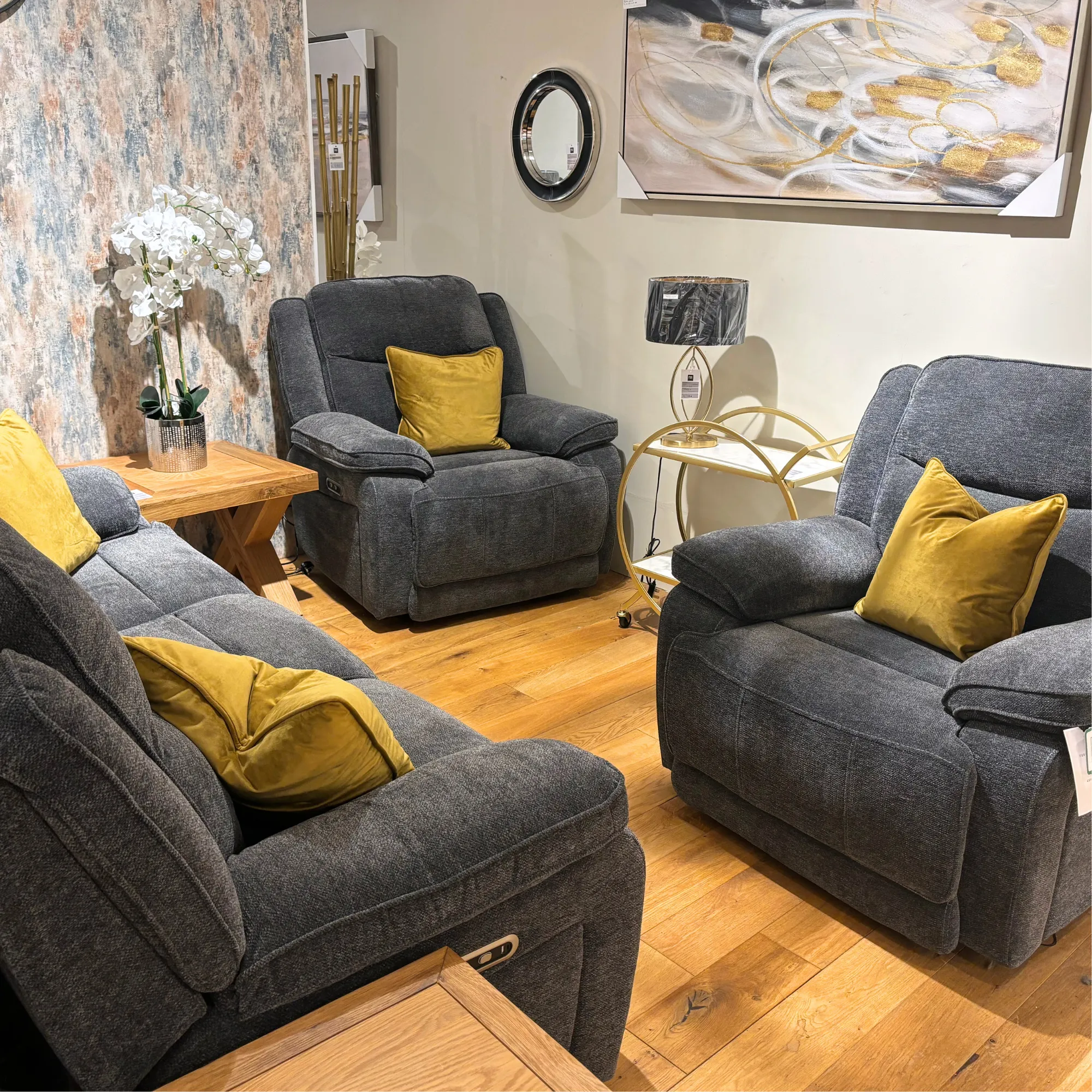 Herbert Electric Recliner Sofa Set