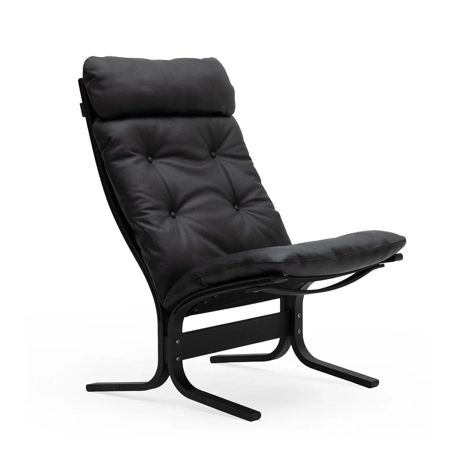 hjelle | siesta classic 300 chair | high back | black oak   hemsen HA19 leather