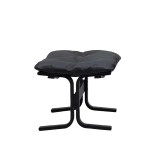 hjelle | siesta classic 304 footstool | black oak   hemsen HA19 leather