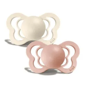 Ivory & Blush Silicone - Bibs Couture-0-6 Monat